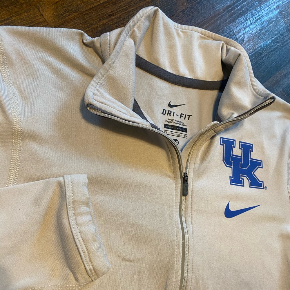 Nike Kentucky Wildcats UK Element Half Zip Dri Fit Womens XS Blue Gray NCAA